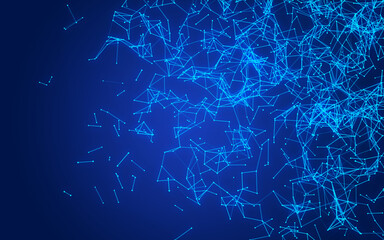  abstract digital background featuring glowing black plexus of interconnected points and lines. Represents big data, neural networks, and futuristic technology. Ideal for AI, blockchain