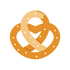 pretzels isolated on white background