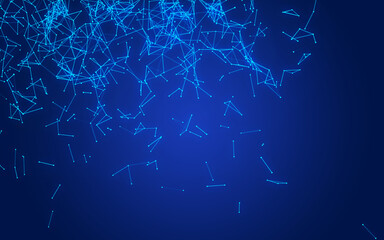 abstract digital background featuring glowing black plexus of interconnected points and lines. Represents big data, neural networks, and futuristic technology. Ideal for AI, blockchain