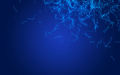 abstract digital background featuring glowing black plexus of interconnected points and lines. Represents big data, neural networks, and futuristic technology. Ideal for AI, blockchain