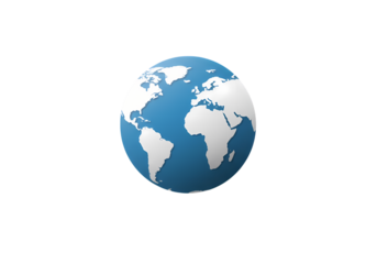 Pixel Art Globe: World Map, Digital Earth, Global Connection, International Business isolated on transparent background