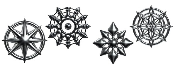 Sacred geometry mandala symbol in black and white