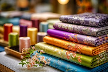 美しい和柄の着物生地