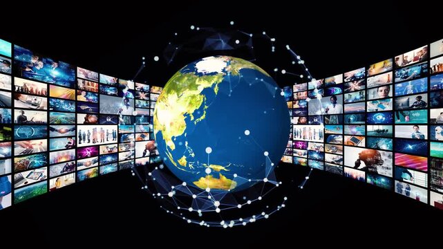 video, image, concept, global, earth, world, content, movie, drama, distribution, broadcasting, reporting, news, science, business, technology, network, cloud, social media, social network, sns, ugc, 
