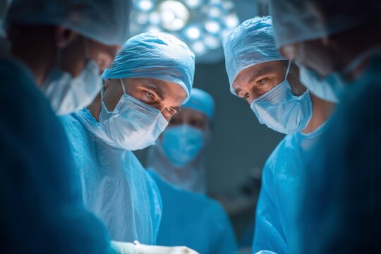 surgeons operating on patient