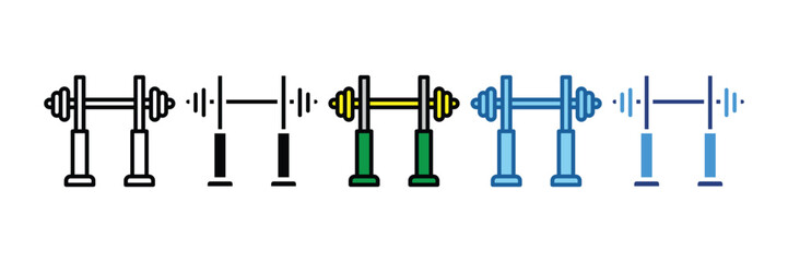 Squat Rack  Icon Element For Design