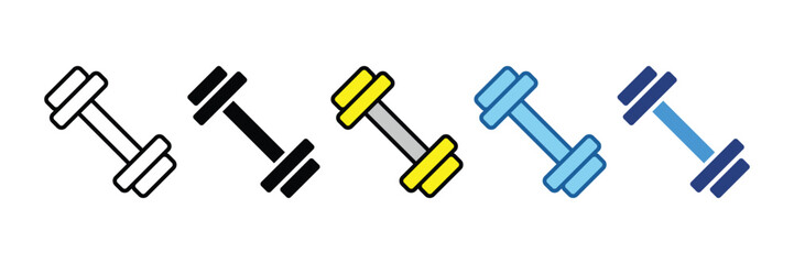 Dumbbell  Icon Element For Design