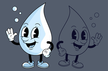  fresh water droplet mascots