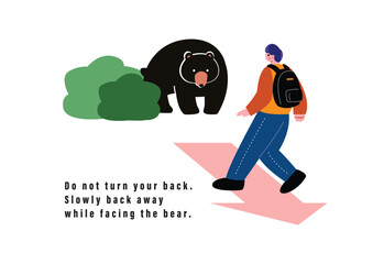 野生のクマに遭遇したら