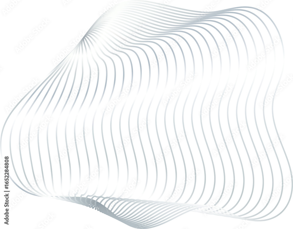 Aufkleber circle and fluid forms with metallic silver. modern design elements