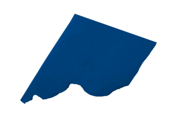 Blue torn paper isolated on transparent background