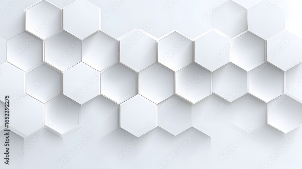 Aufkleber abstract geometric pattern of hexagonal shapes.
