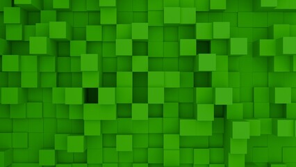 Green cube wall background/wallpaper