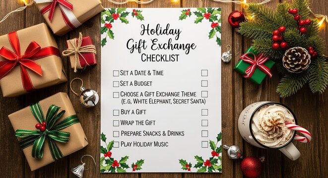 Effortless Holiday Gift Exchange Checklist to Organize Your Festive Fun and Gifts