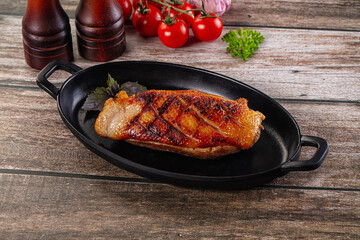 Roasted duck breast fillet meat