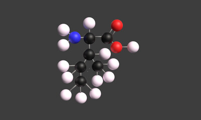 3D Illustration Amino Acid Isoleucine Biology Science