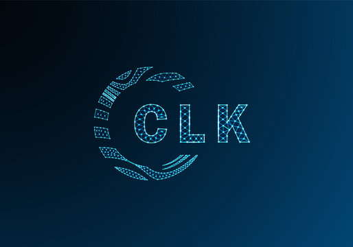 CLK low poly letter logo vector design. CLK lower poly logo design. CLK unique low poly logo design.