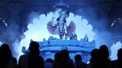 Krishna Deity Temple Worship India.
