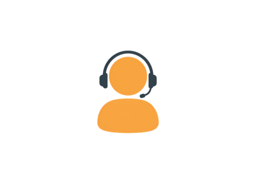 Support Agent Icon isolated on transparent background