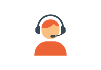 Customer Support Agent Icon: Pixel Art for Websites and Apps isolated on transparent background