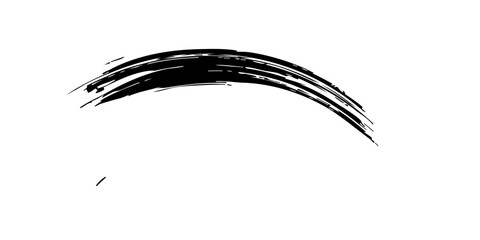 Brush strokes templates, vector grunge paintbrush