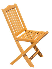 New wood Chair Isolated on White