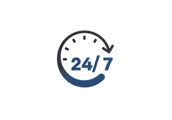 24/7 Availability: A Symbolic Representation isolated on transparent background