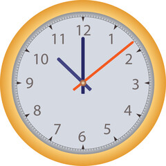 Classic Clock Vector Illustration – Analog Wall Timepiece Design for Timeless Concepts