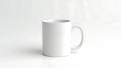 Fototapeta premium Blank White Coffee Mug Mockup