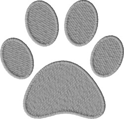Embroidered Dog Paw Patch