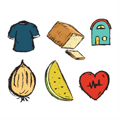 A COLLECTION OF VARIOUS TYPES OF ILLUSTRATION SKETCHES