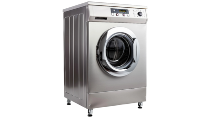 Industrial-Grade Laundry Machine for Longevity on white background