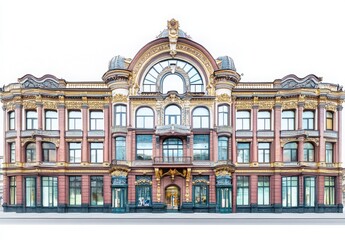 Grand Ornate Building Facade With Intricate Details
