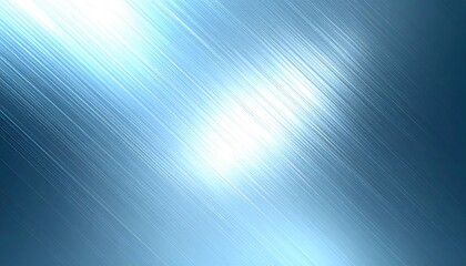 Diagonal light streaks on cool blue metal
