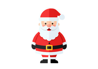 Pixel Art Santa Claus Christmas Character Illustration isolated on transparent background
