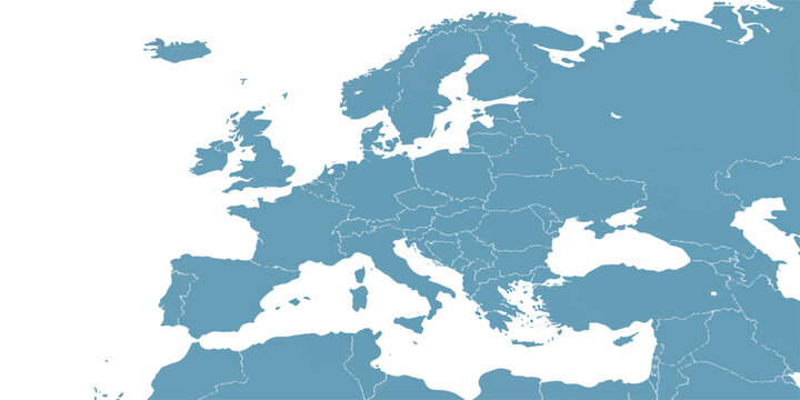 Scotland Highlighted Europe Map Vector &ndash; Scottish Flag Design