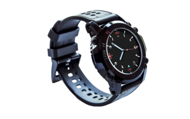 Fusion Watch Featuring Smart and Analog Elements on white background