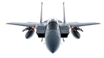 Modern Fighter Plane, Aircraft and Advanced Air Combat System isolated on transparent background Remove png, Clipping Path, pen tool
