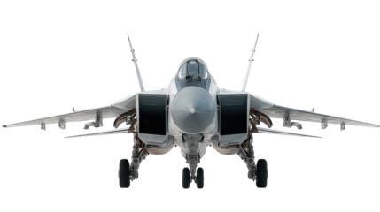 Modern Fighter Plane, Aircraft and Advanced Air Combat System isolated on transparent background Remove png, Clipping Path, pen tool