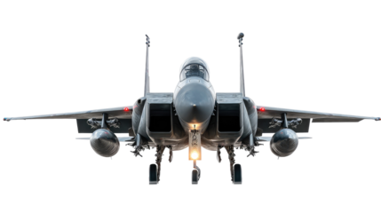 Modern Fighter Plane, Aircraft and Advanced Air Combat System isolated on transparent background Remove png, Clipping Path, pen tool