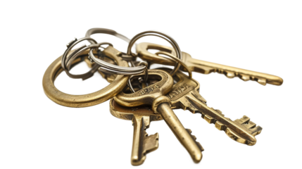 Single Name Keychain for Personal Use on white background