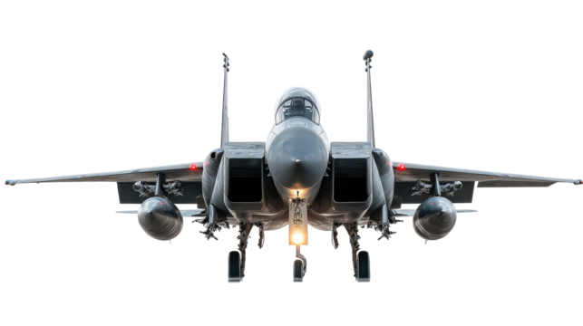 Modern Fighter Plane, Aircraft and Advanced Air Combat System isolated on transparent background Remove png, Clipping Path, pen tool