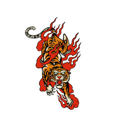 Tiger flames