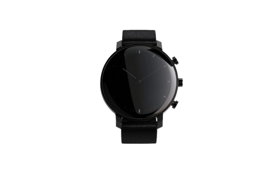 Elegant Wearable with Health Monitoring on white background
