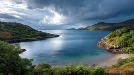 Calm close-up of calm sea water waves with palm trees. Beautiful panorama, tropical island beach landscape exotic shore coast. Summer vacation, holiday amazing nature. Sea background