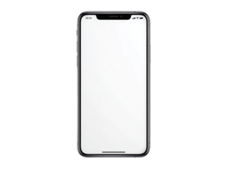 Modern smartphone mockup blank screen isolated background, Isolated On White Background, Png Transparent