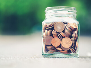 Saving Money for prepare in the future. Saving money concept.