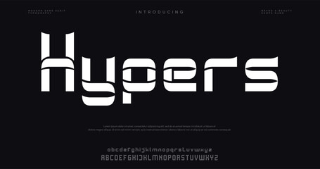 Hypers creative modern stylish calligraphy letter logo design