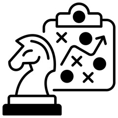 Strategic Planning Icon Black