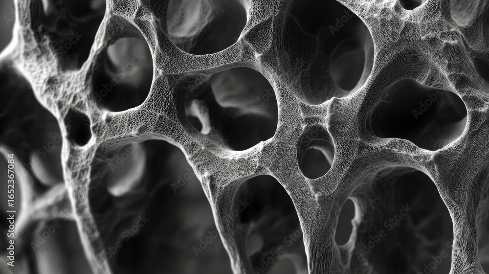 Poster microscopic view of a cellular structure